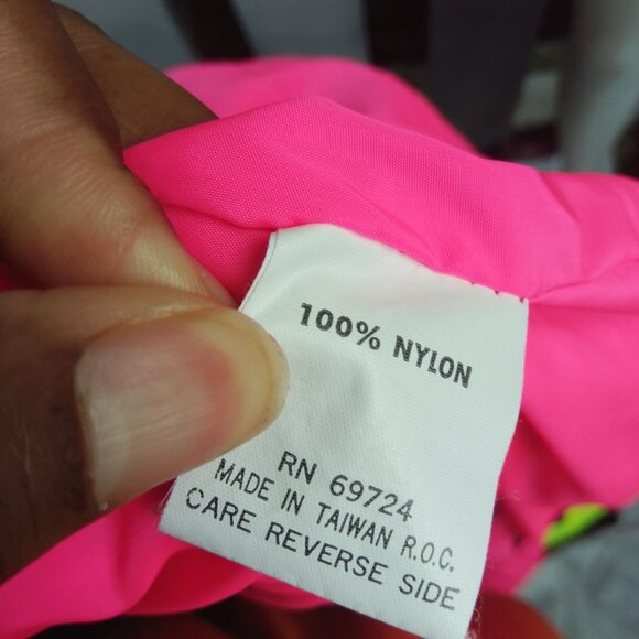 Vintage 90s Columbia Bugaboo Zip Up Neon Nylon Granola Girl Gorpcore Jacket - Picture 12 of 12